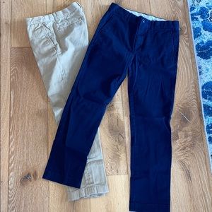 2 pack Khaki/Navy dress pants sz 12
